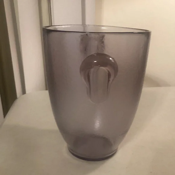 Violet glass ice bucket made in Italy - Picture 3 of 5